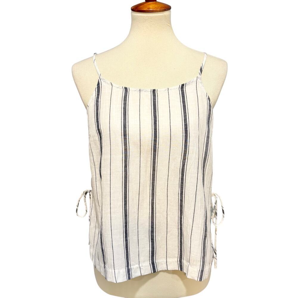 Gap Striped Spaghetti Strap Camisole Tank Top with Side Ties, Size S